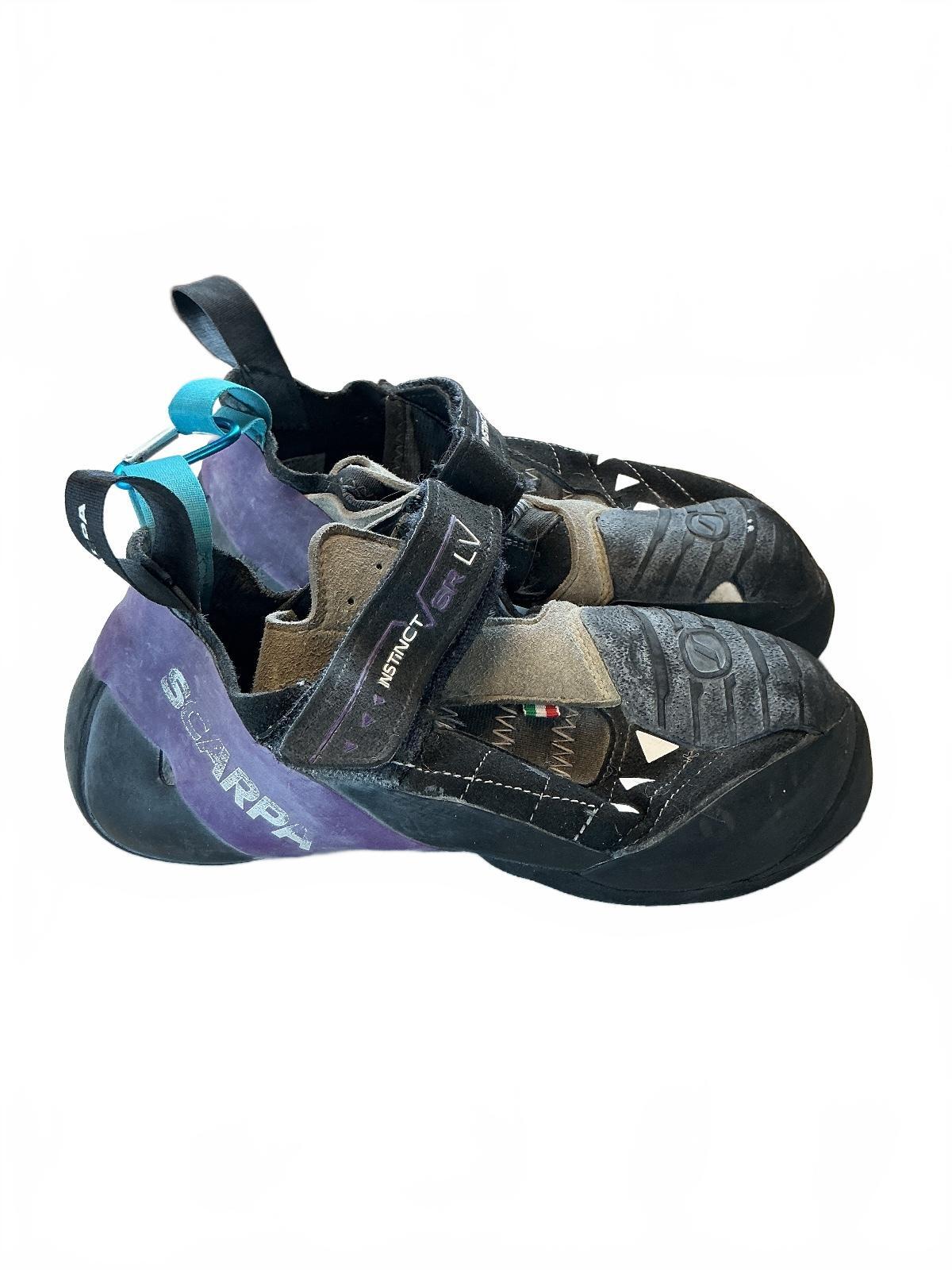 Scarpa Instinct LV Unisex Climbing Shoes Size 42/Uk 8 Black Purple Durable