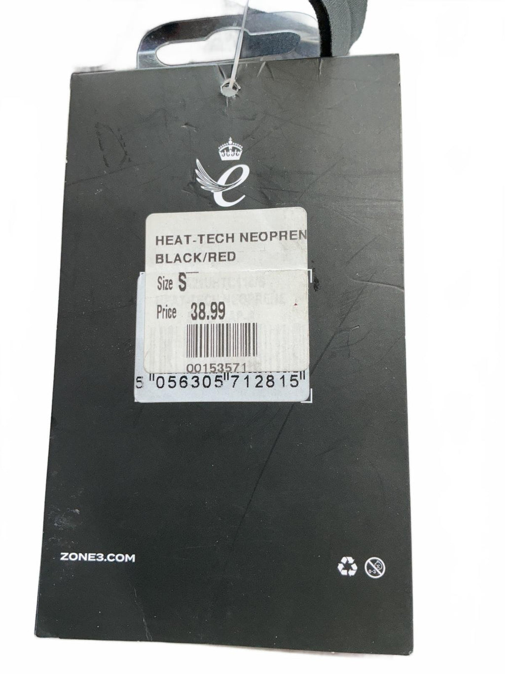 Zone3 Heat-Tech Neoprene Swim Cap Black Red Size S Thermal Protection