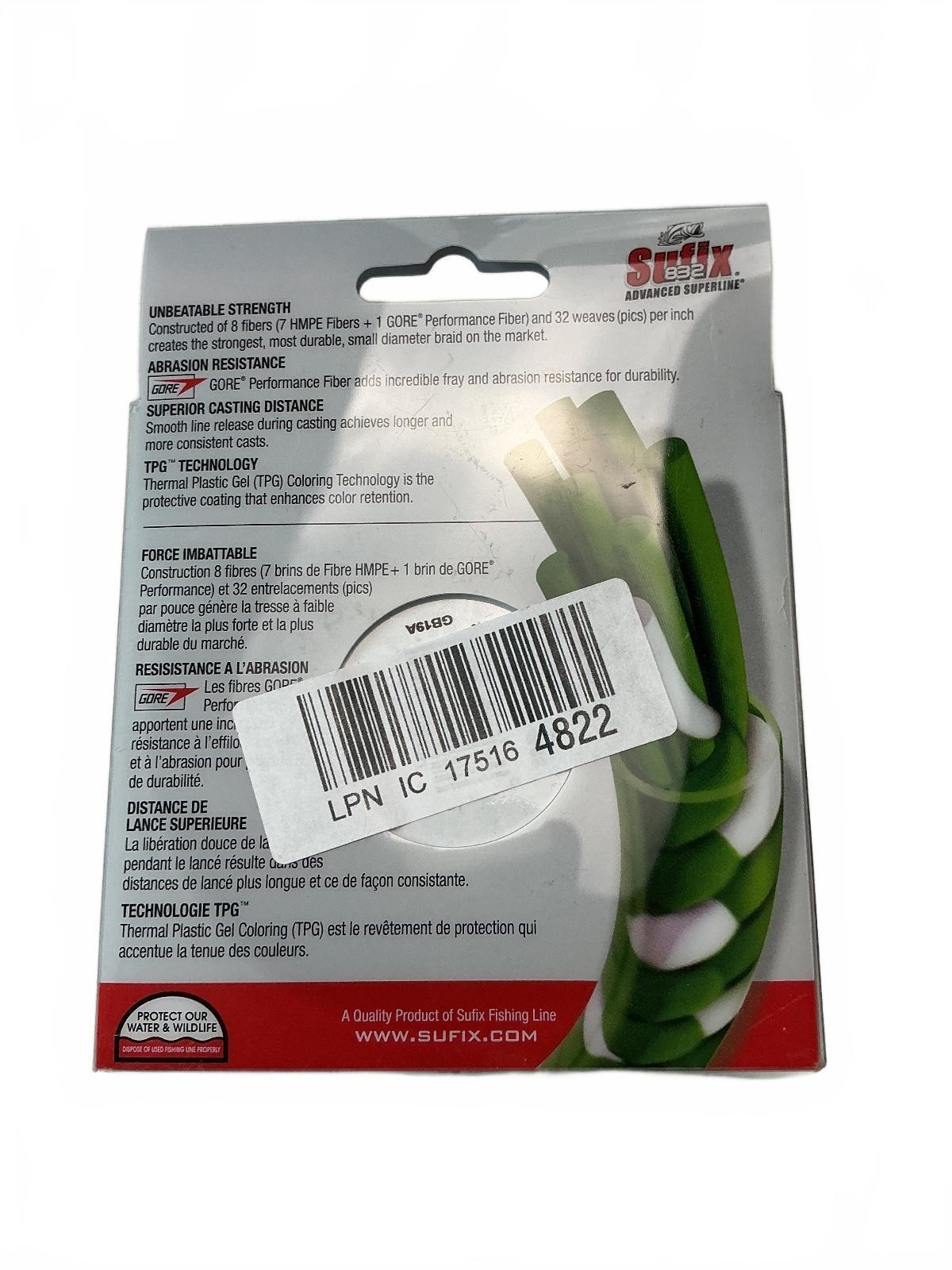 Sufix 832 Advanced Superline 150yd 80lb Braid Fishing Line With *2 Berkley
