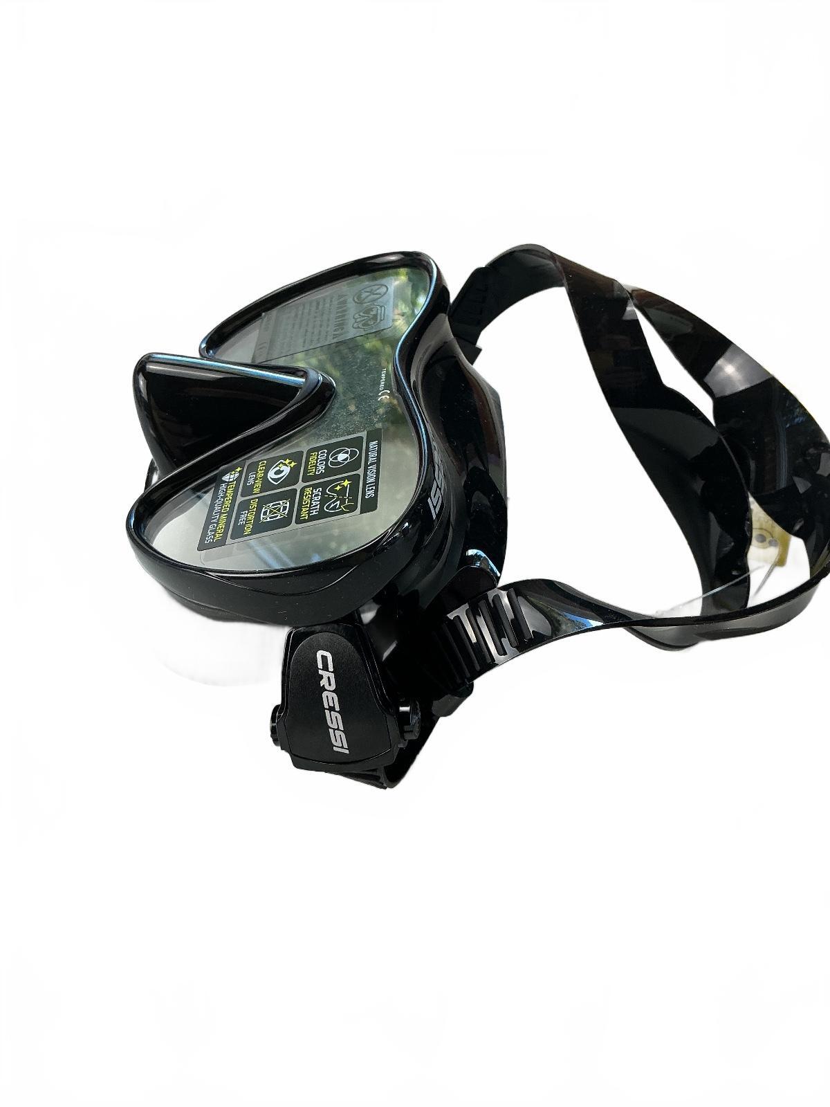 Cressi F1 Adult Mask Black Frameless Scratch Resistant