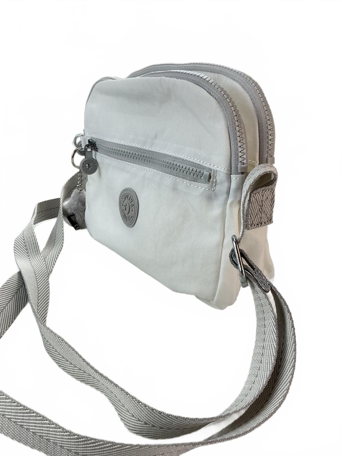 Kipling Keeffe Crossbody Bag Women White Adjustable Strap Lightweight