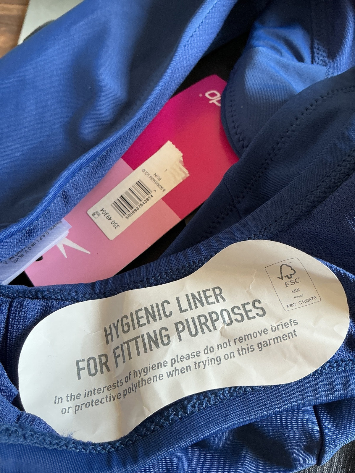 *NEW* Ladies Speedo Solid Hi Waist Swim Bottoms Navy Blue Size L