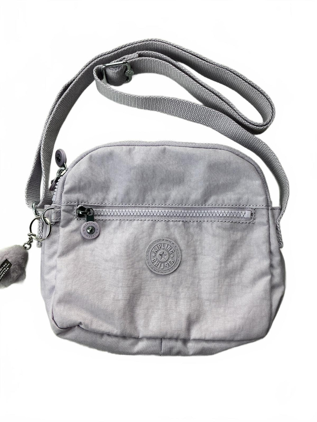 Kipling Keeffe Crossbody Bag Women Small Lilac Dual Zip Pocket Adjustable Strap