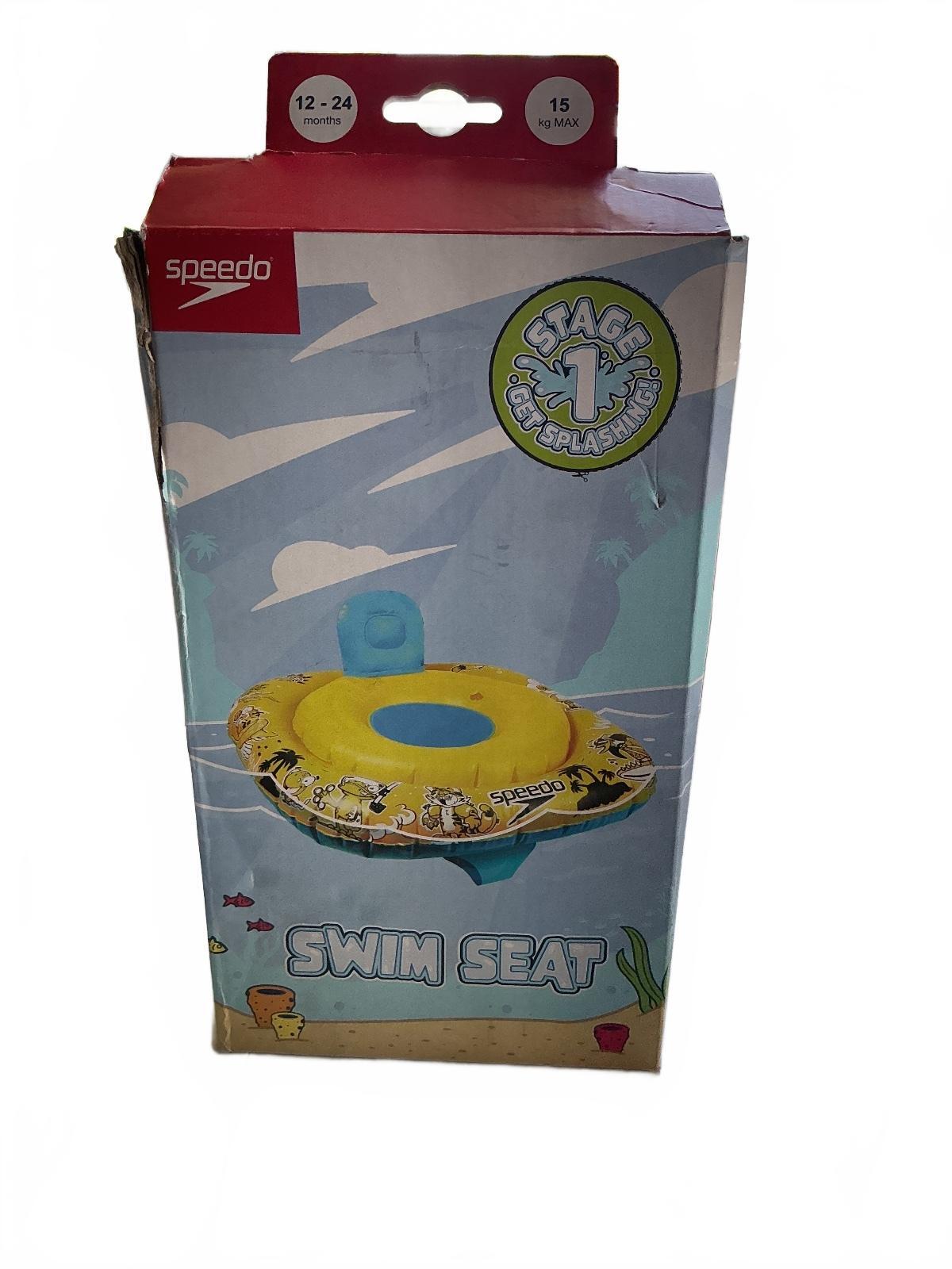 Speedo Swim Seat Float for Babies 12-24 Months, Max 15 kg, Yellow