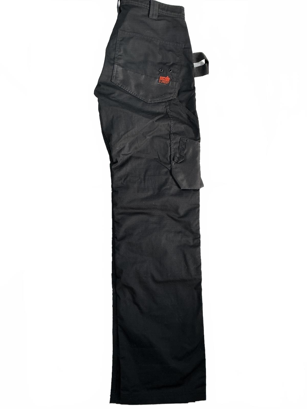 Scruffs Worker Plus Men's Trousers 32L Black Durable Workwear Multi-Pocket