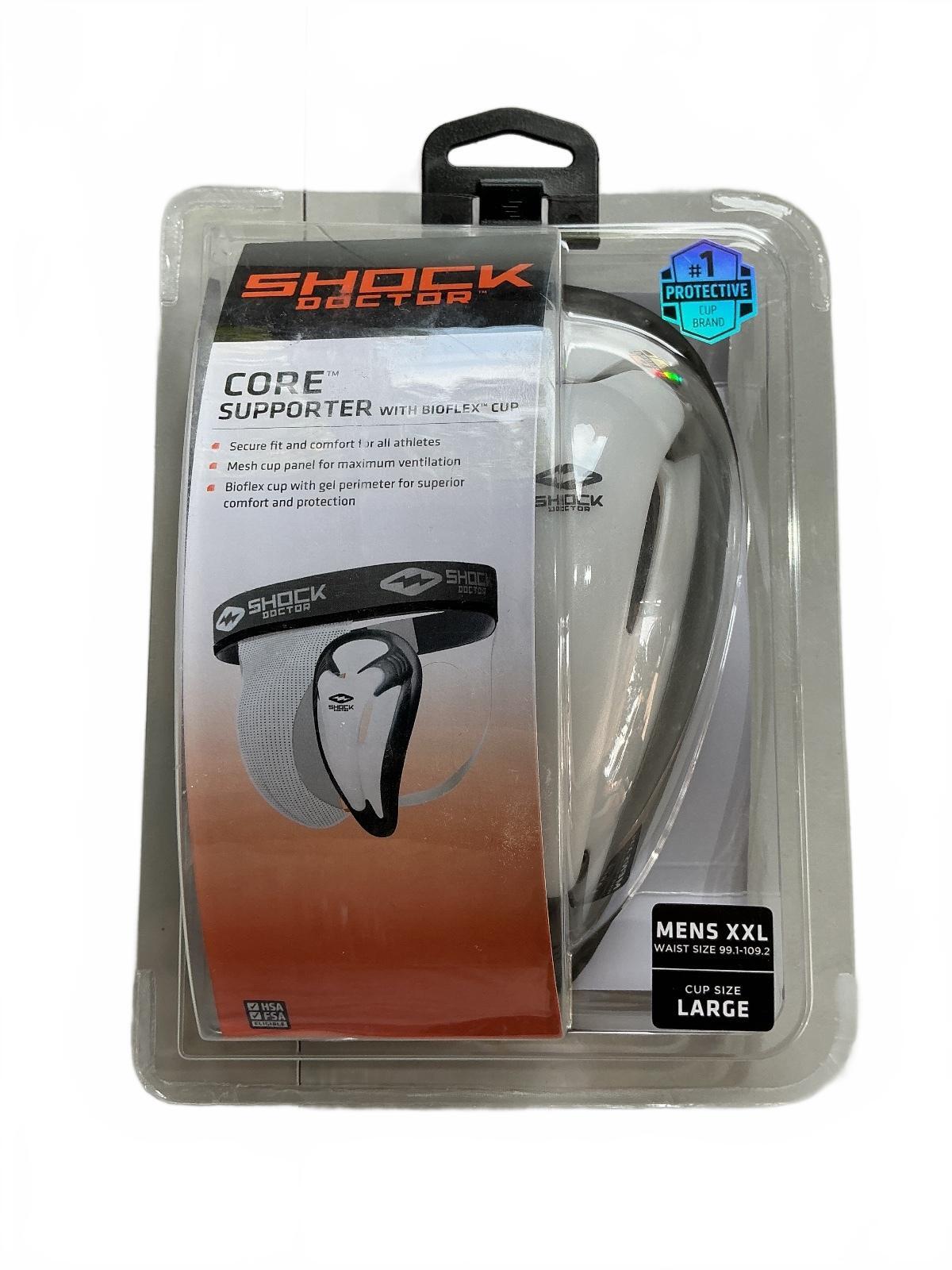 Shock Doctor Core Supporter with BioFlex Cup Mens XXL Waist 39-43 inches