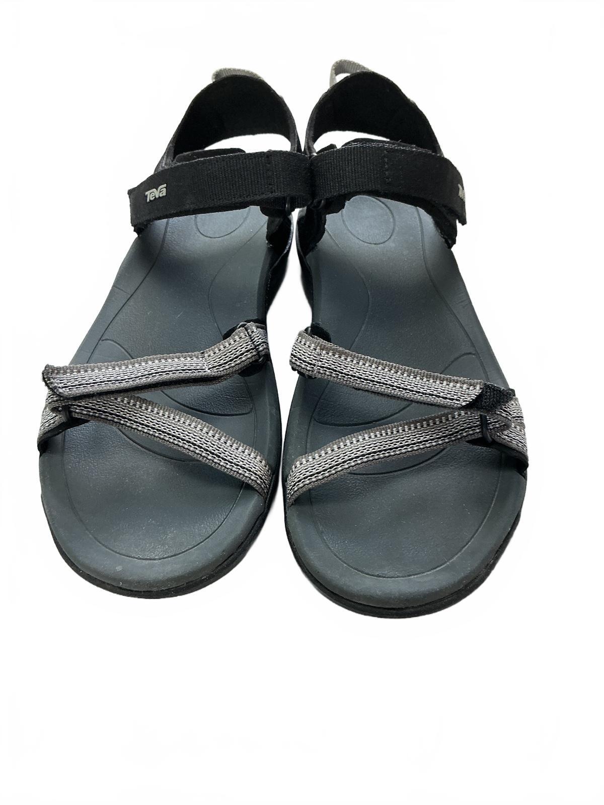Teva Women's Sandals Size 6 Uk Black Comfortable Outdoor