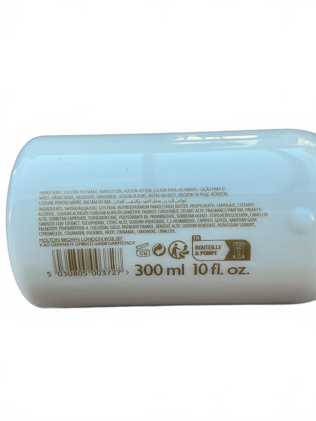 Molton Brown Mesmerising Oudh Accord Lotion & Heavenly Gingerlily Soap +Giftbag
