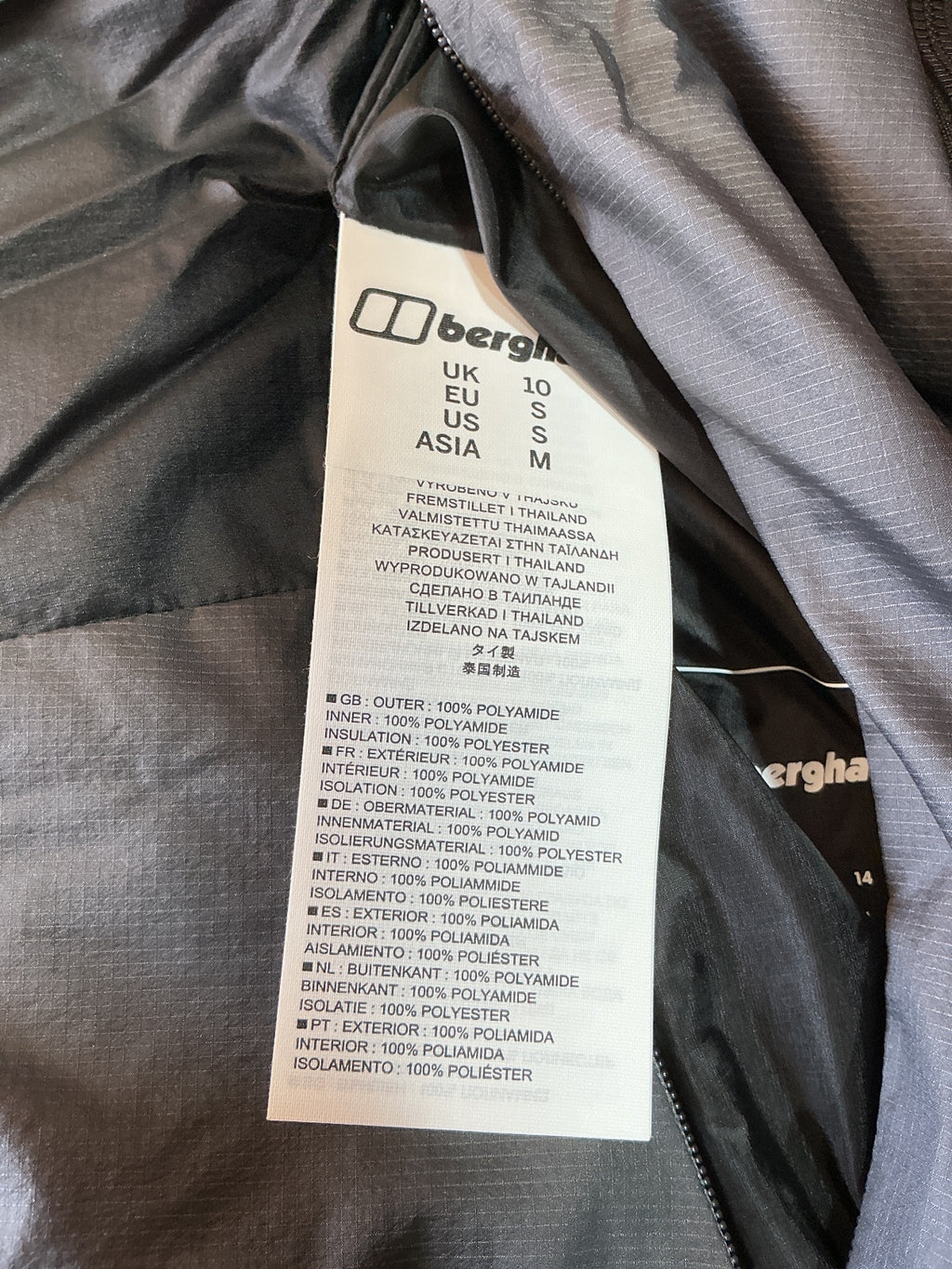 *NEW* Berghaus Reversible Ladies Black Lightweight Insulated Vest Size 10