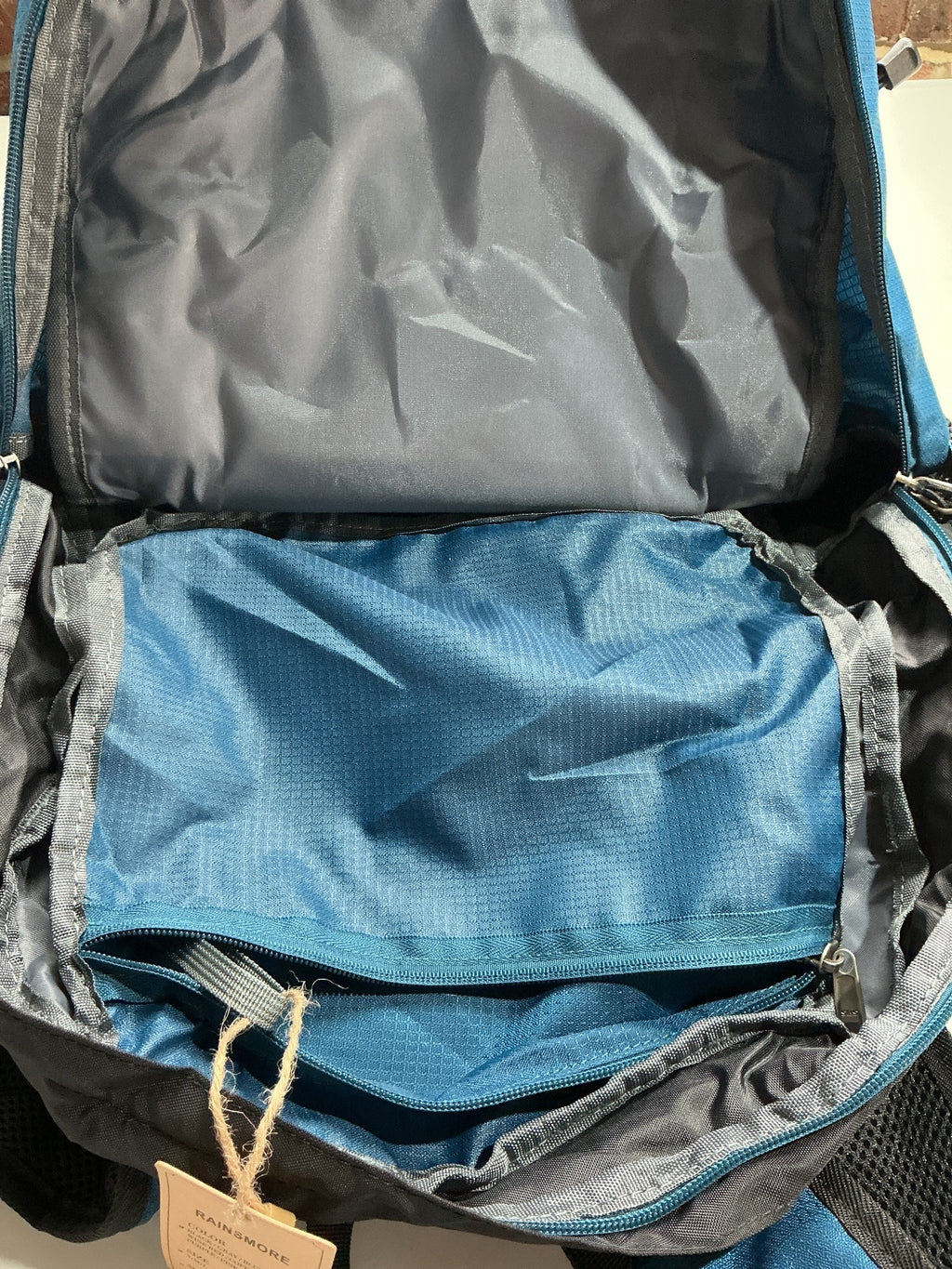 Rainsmore 40L Blue Hiking Backpack Lightweight Foldable Rucksack