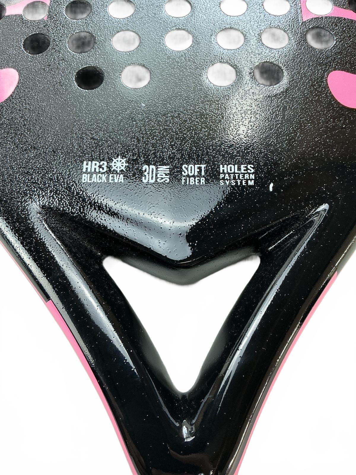 AGH Padel Racket AGP1 PINK EVA Core Glass Fibre Frame For Adults And Beginners