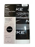 *NEW* Nike Dri-FIT Everyday Cotton Youth Boxer Briefs 3 Pack Youth S