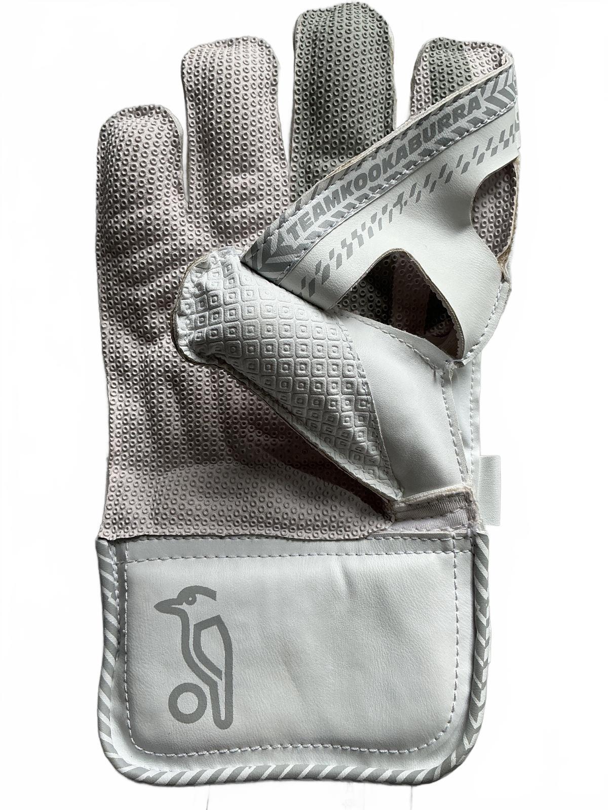 Kookaburra LC 2.0 Cricket Wicket Keeping Gloves Size Youth White Gray