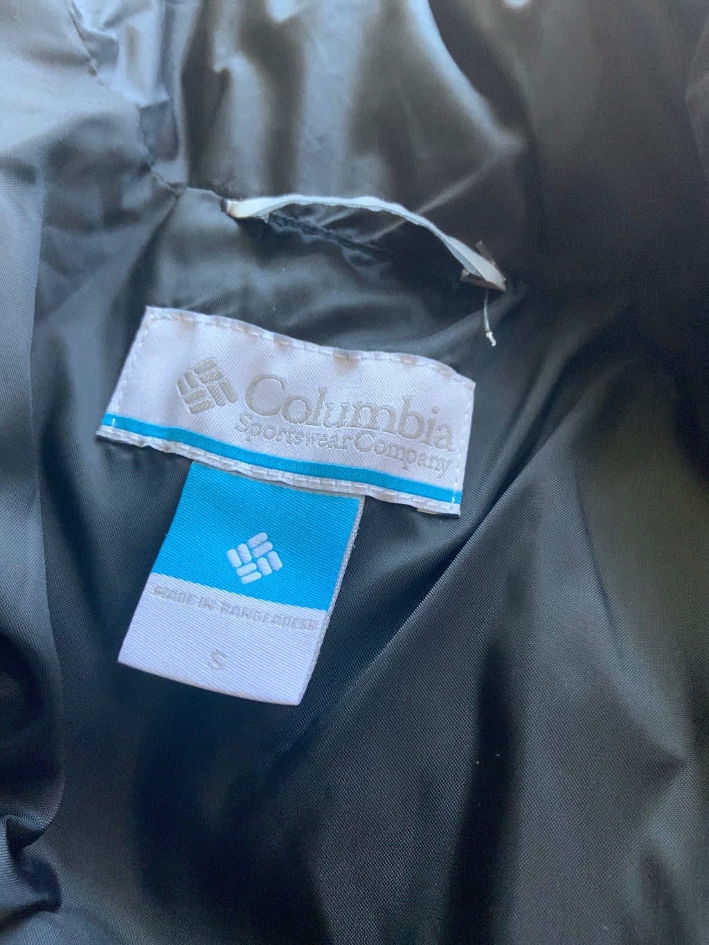 Columbia Black Regular Fit Puffer Jacket Size S Warm Winter Coat