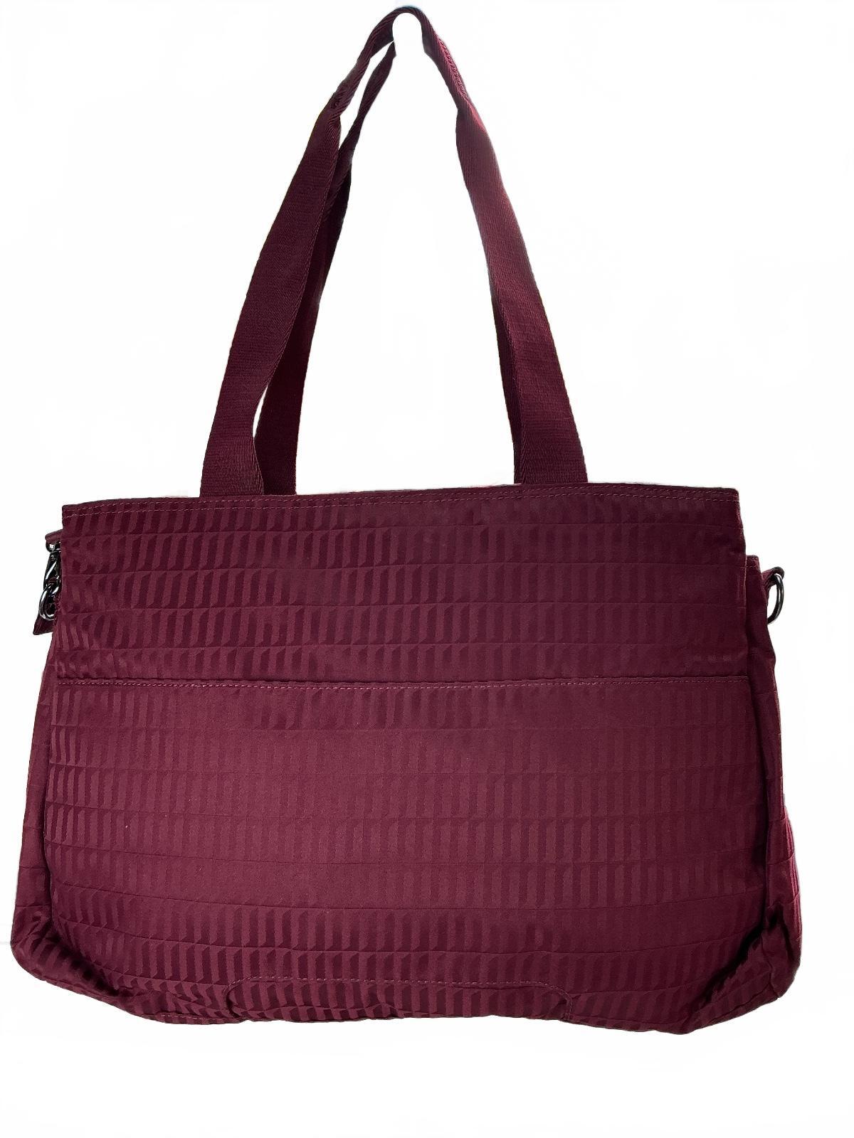Kipling Elysia Work S Women Small Maroon Tile Jacquard Work Bag Laptop