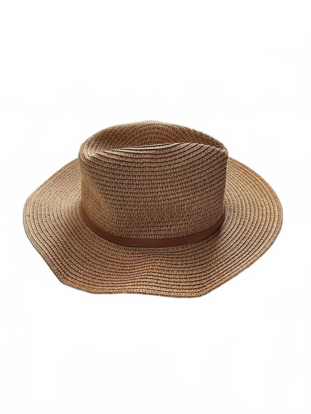 Barbour Evelyn Trilby Hat Size S Brown Straw Fedora