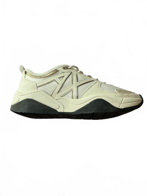 Armani Exchange Cream Sneakers Size 6 Comfortable Stylish