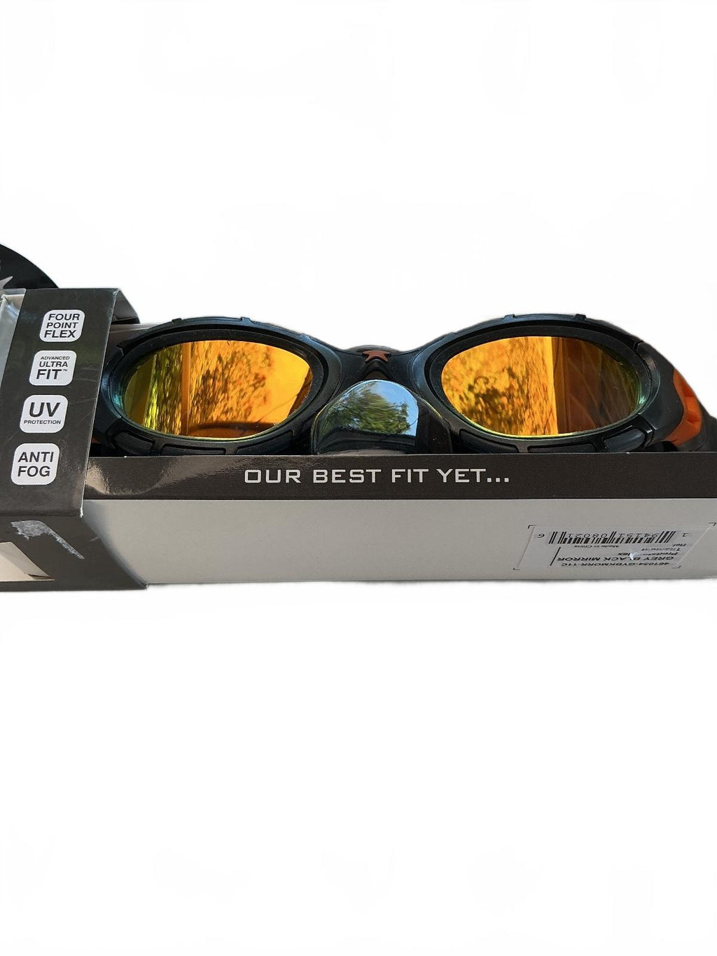 *NEW* Zoggs Predator Flex Swimming Goggles Grey Black Mirror Size 11C