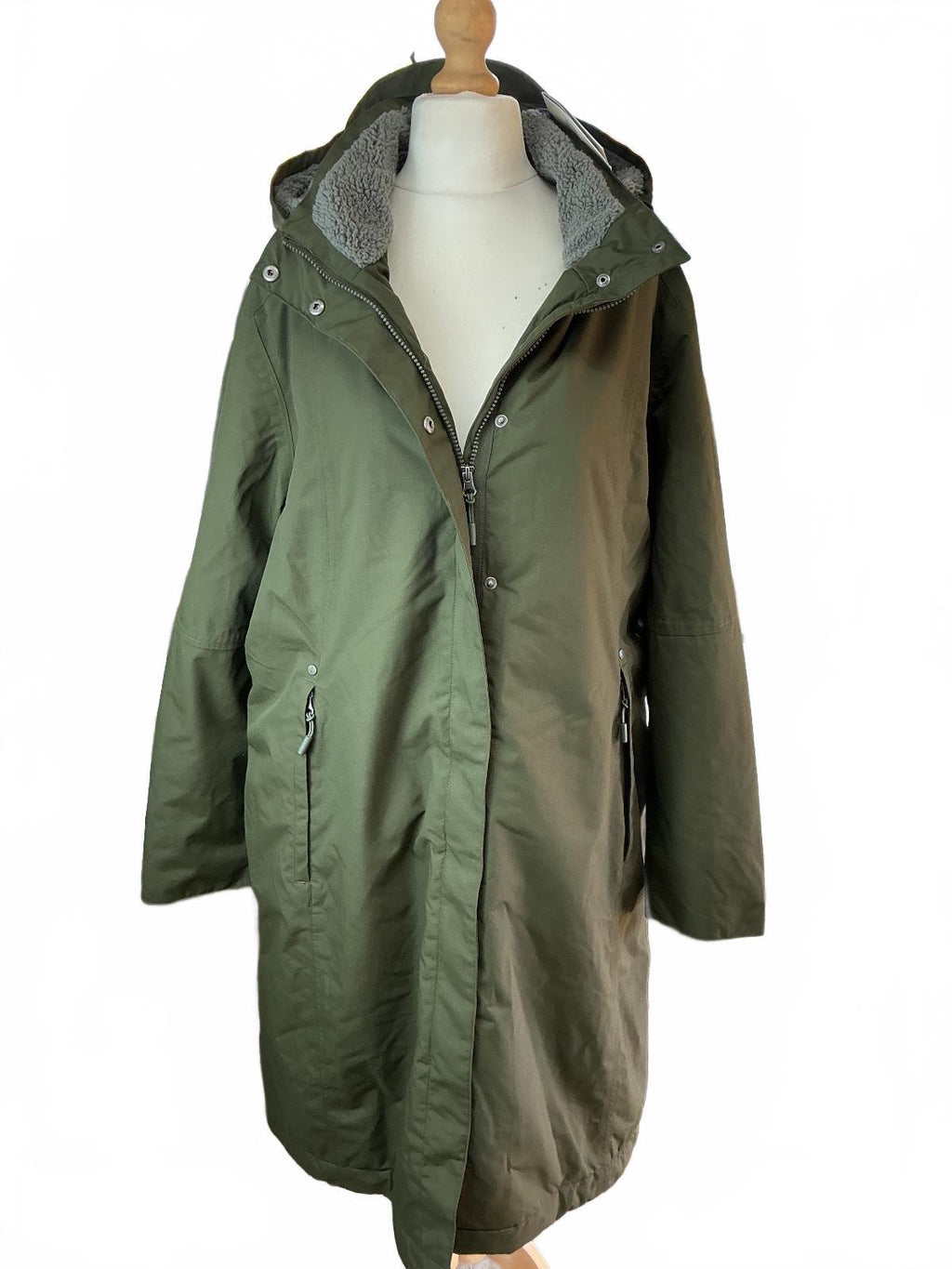 Seasalt Cornwall Janelle Coat Women Regular 22 Woodland Waterproof Raincoat