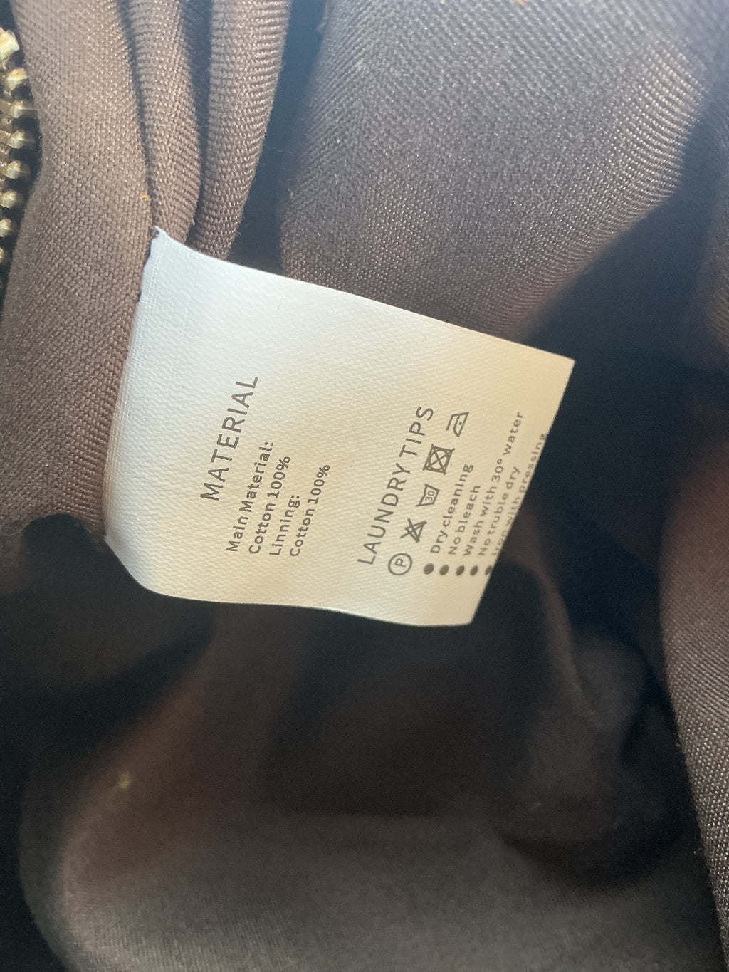 Fandare Brown Canvas Messenger Bag Size Medium