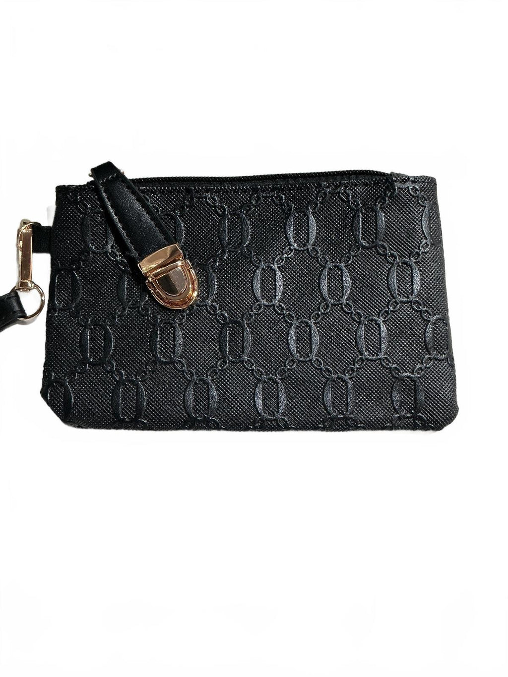MOROLOVE Black Handbag Set with Wallet and Pouch Size
