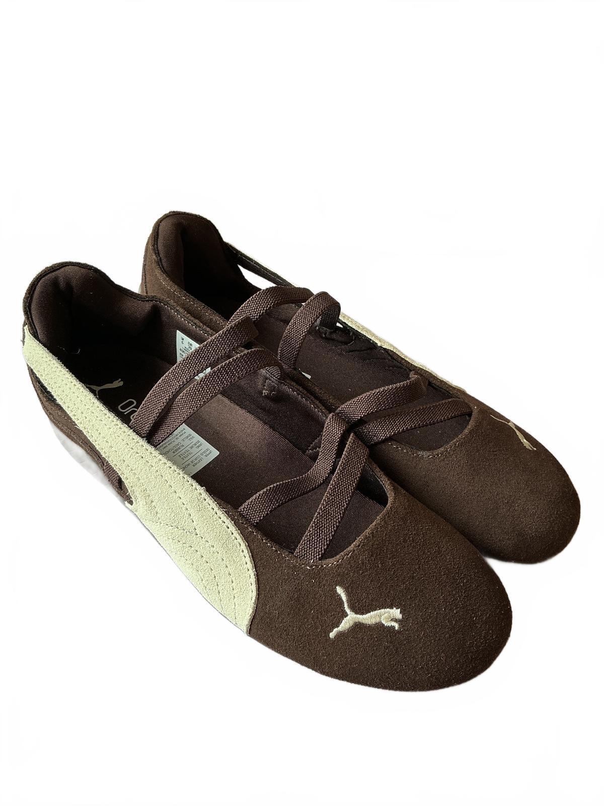 Puma Brown Speedcat Ballet Flats Size 6 UK Stylish Comfort