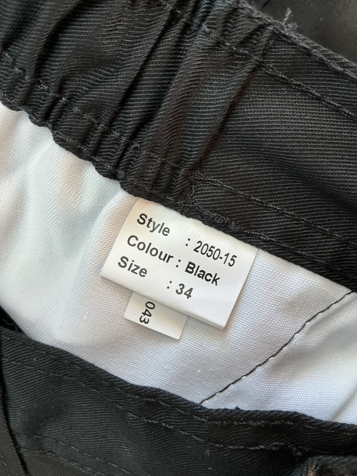 ØRN 2050-15 Men's Cargo Shorts Size 34 Black Workwear Durable