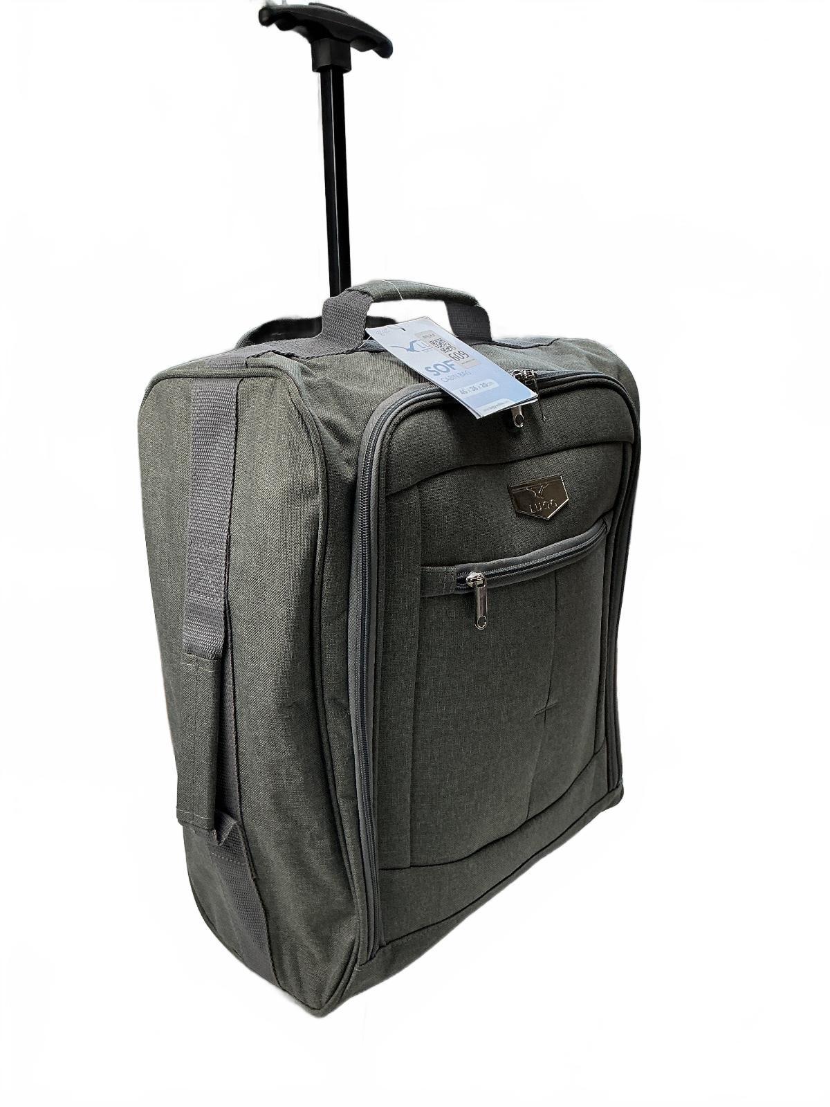 LUGG Cabin Bag Lightweight Durable 45x36x20cm Grey New