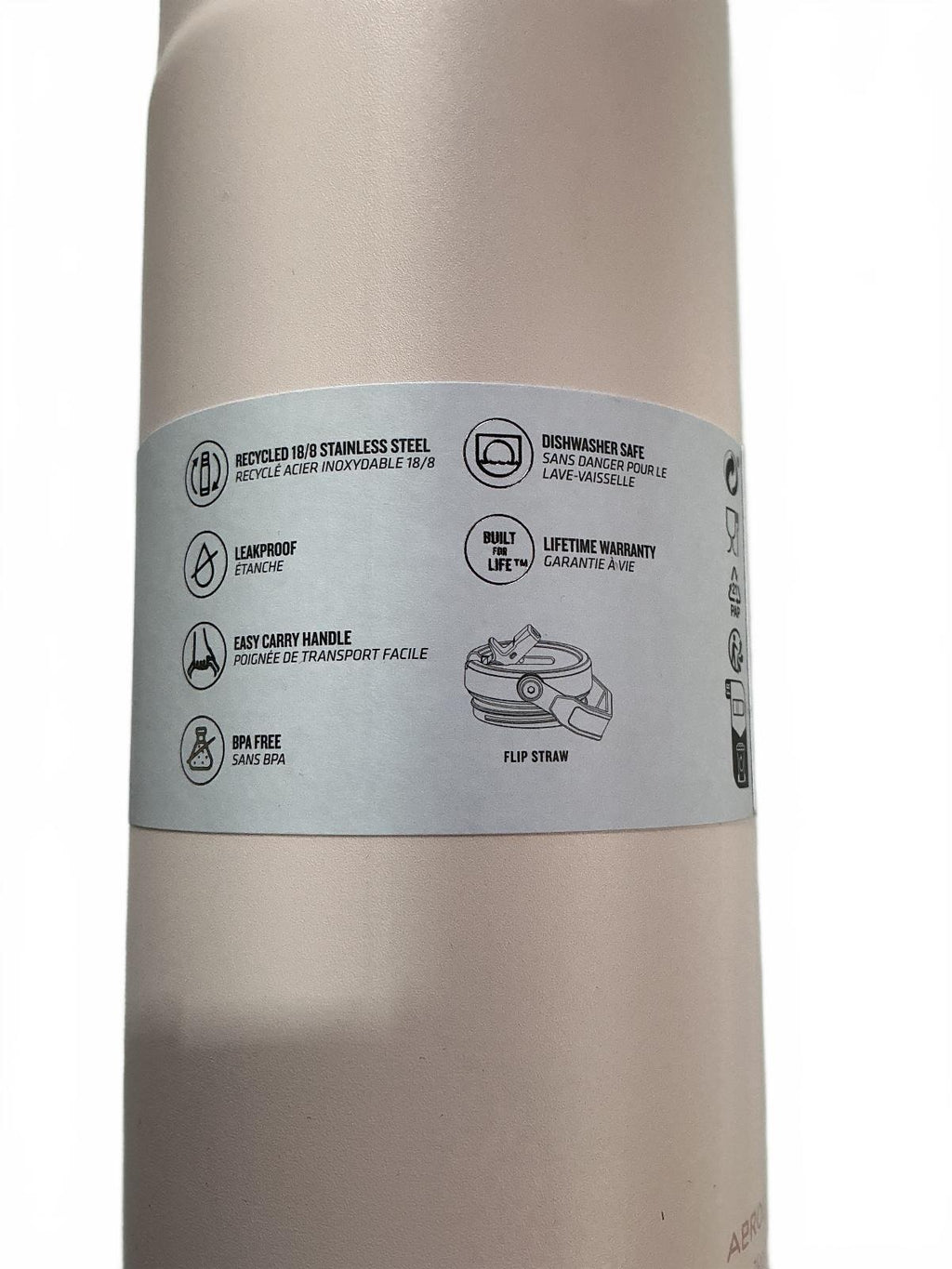 Stanley Rose IceFlow Bottle 34oz / 1L - Leakproof Stainless Steel Water Bottle