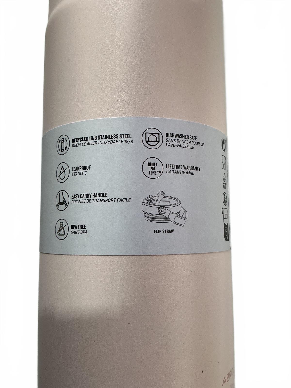 Stanley Rose IceFlow Bottle 34oz / 1L - Leakproof Stainless Steel Water Bottle