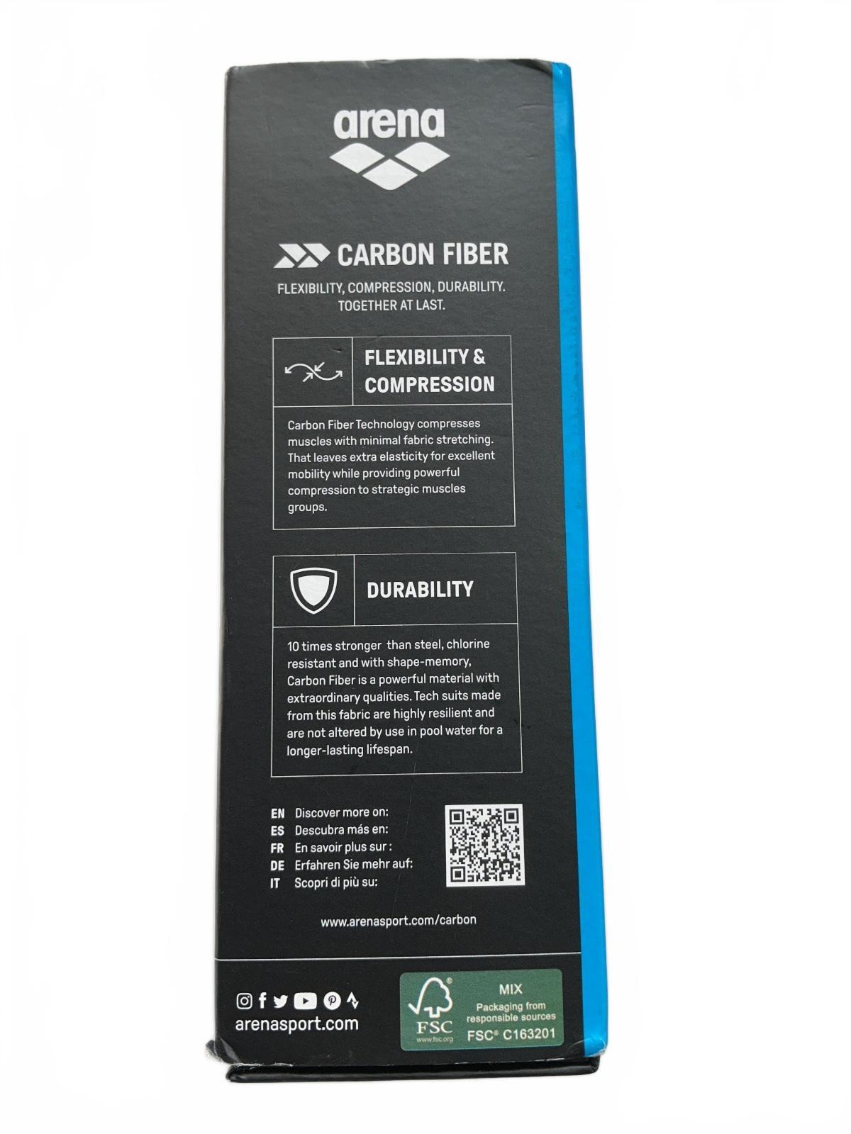 *NEW* arena Carbon Air Powerskin Men's Swim Jammer Shorts Size F/80 UK 32