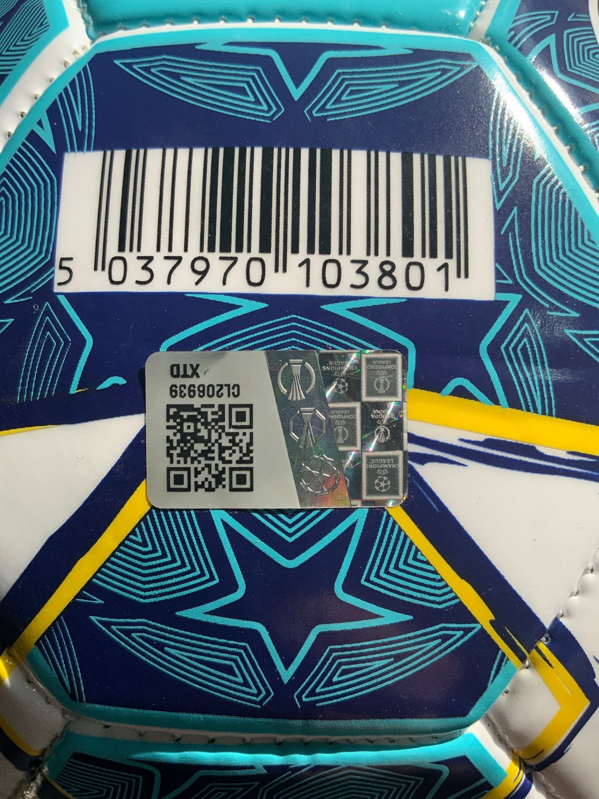 UEFA Champions League Official Match Football Size 5 Training Ball