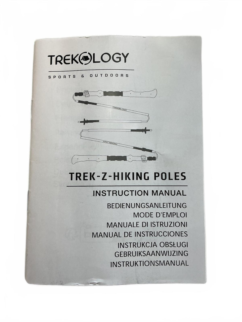 Trekology Trek Z Hiking Poles Adjustable 110-130cm Lightweight Set