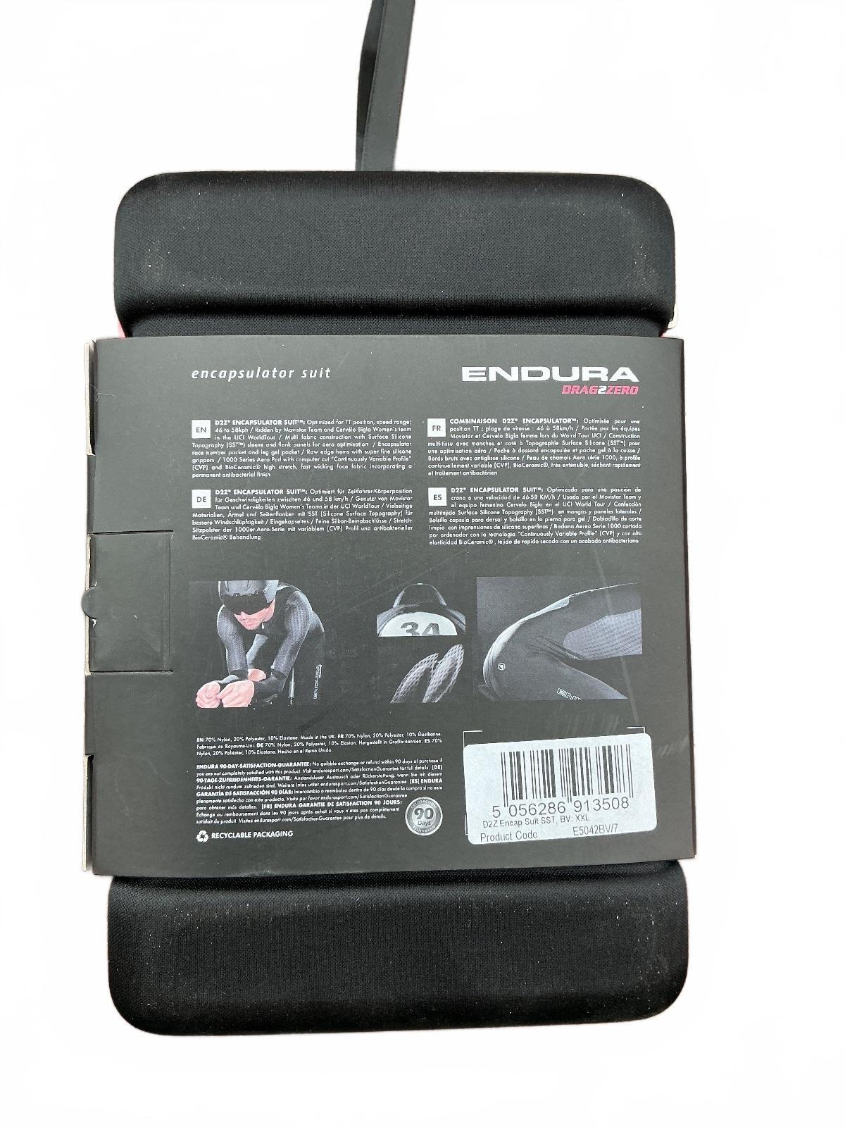 Endura Drag2Zero Men's Encap Suit Black SST Panels Aero Pad