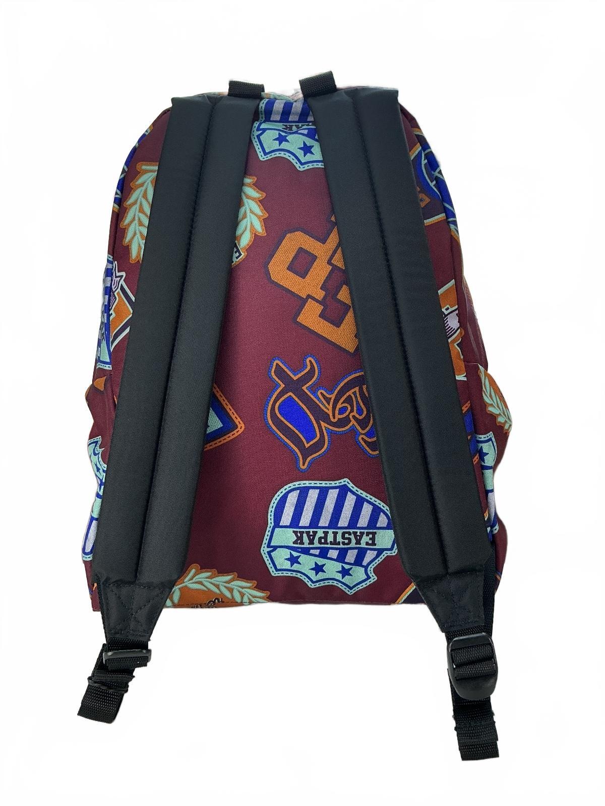 Eastpak Padded Pak'r Unisex 24L Burgundy Multi Logo Backpack