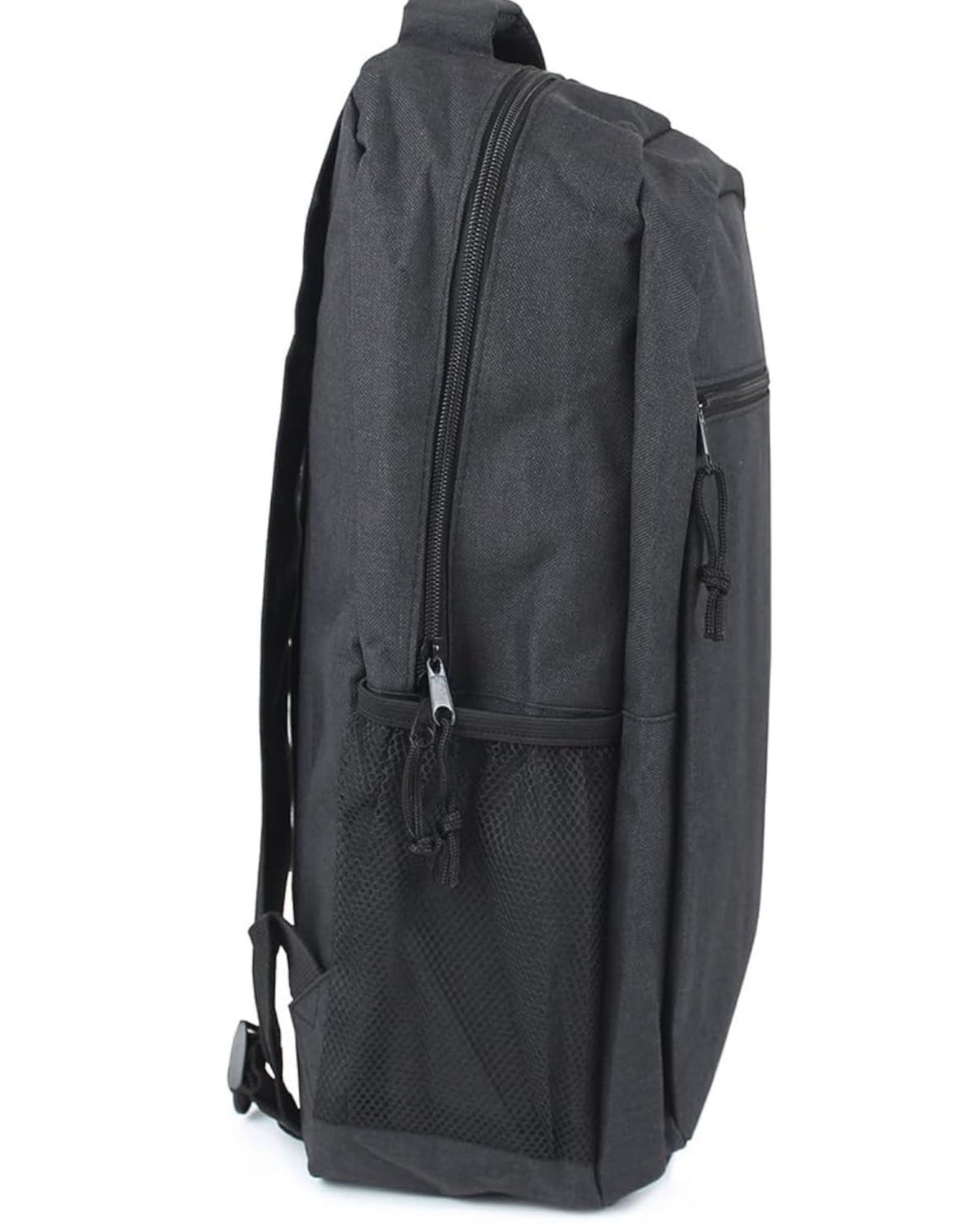 New Stationary Backpack Black Durable Water-Resistant School Bag 45cm