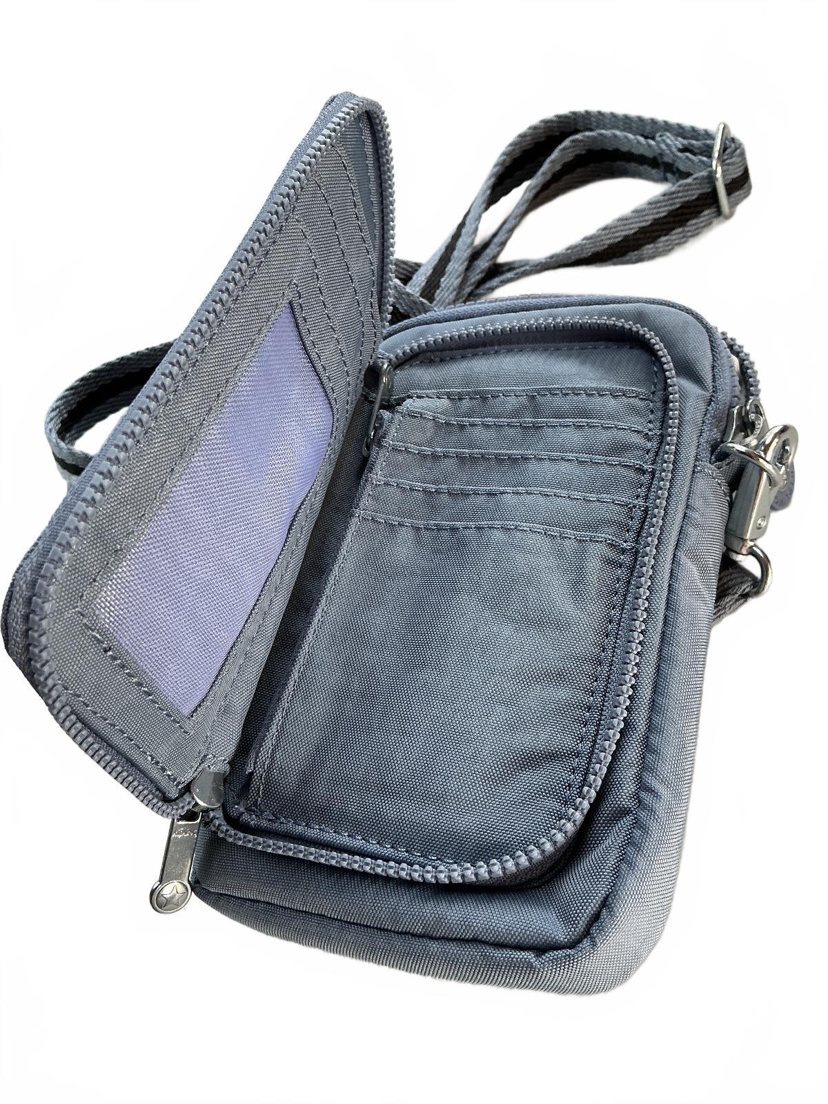 Kipling TELMO Small Wallet Crossbody Bag Women Small Blue Stone Removable Strap