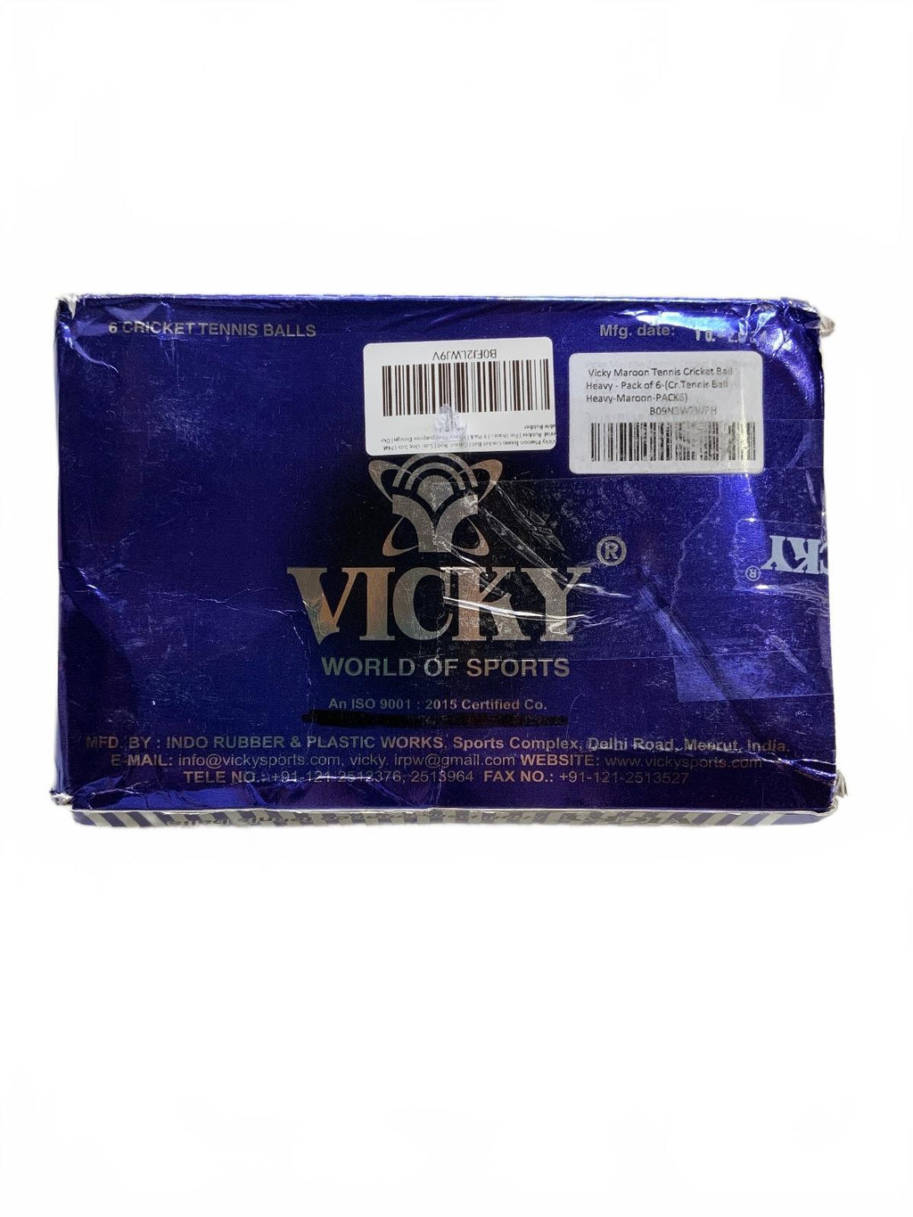 Vicky Maroon Tennis Cricket Balls Heavy Pack of 6 High Bounce