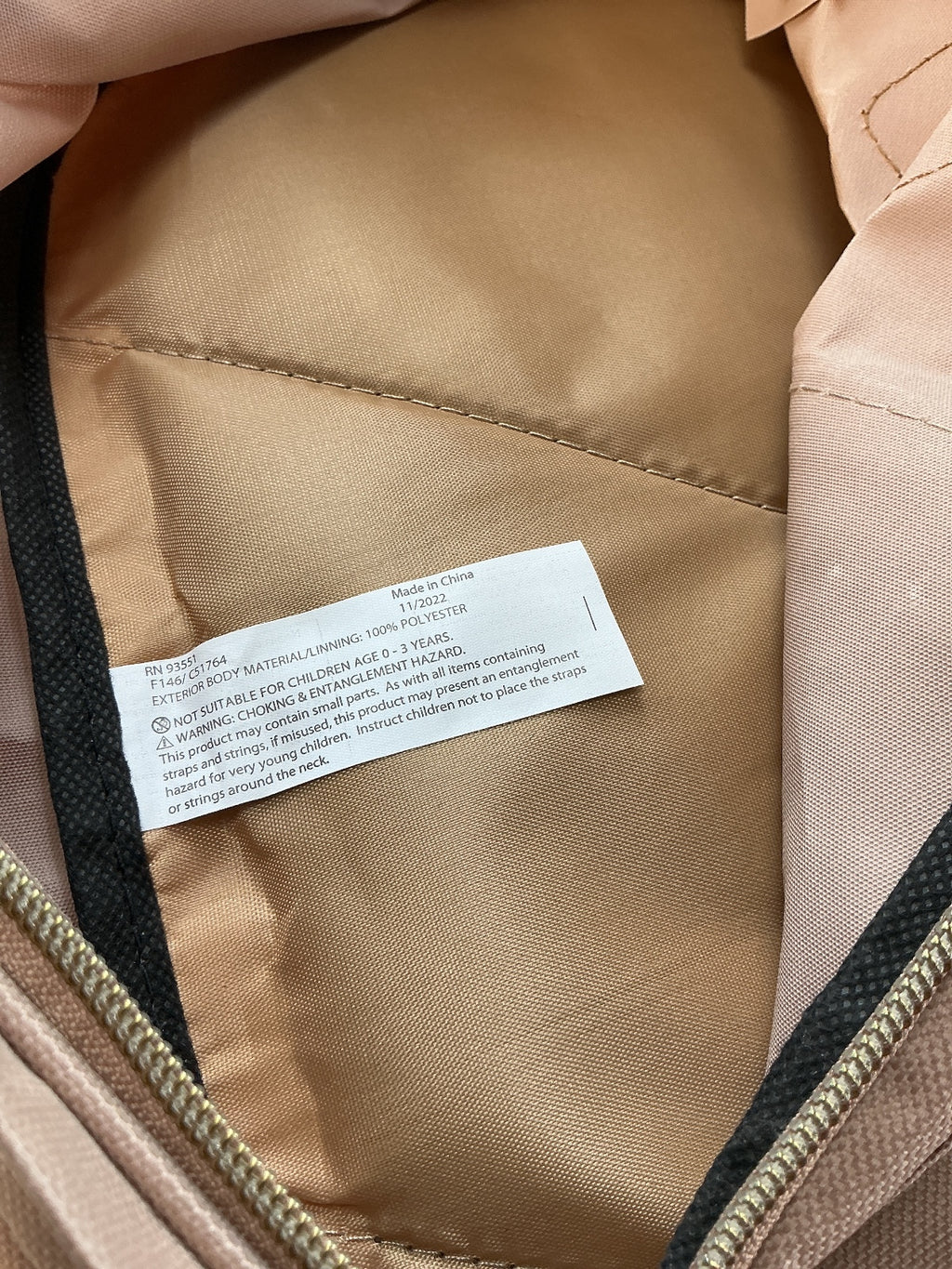 Madison & Dakota Beige Backpack Size small