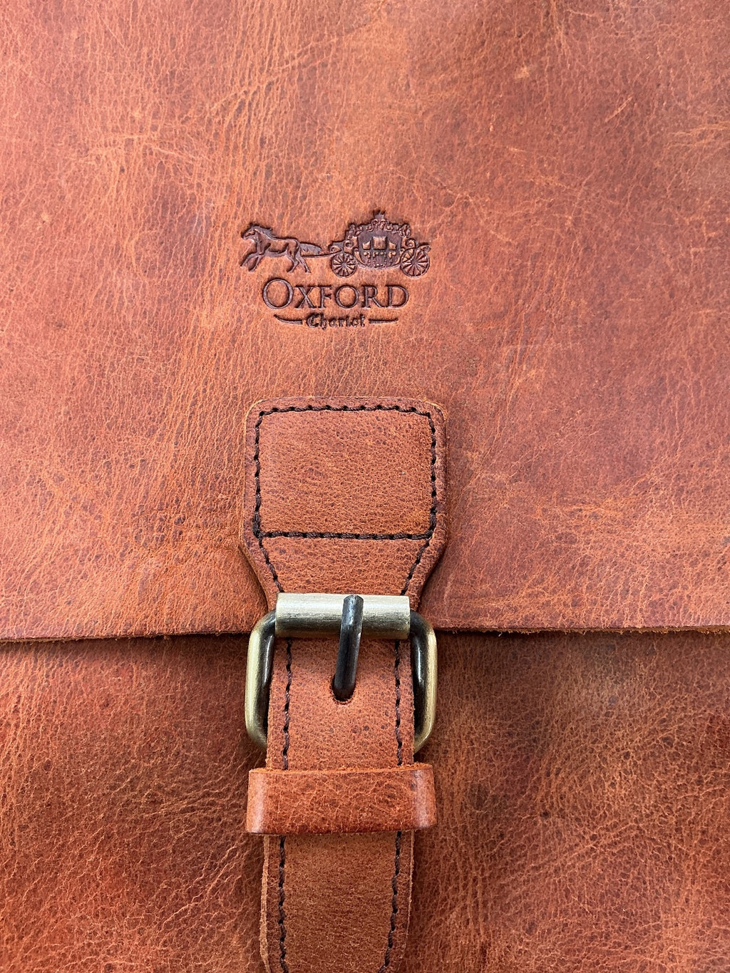 Oxford Chariot Luxury Bespoke Leather Messenger Bag Brown Vintage Patina