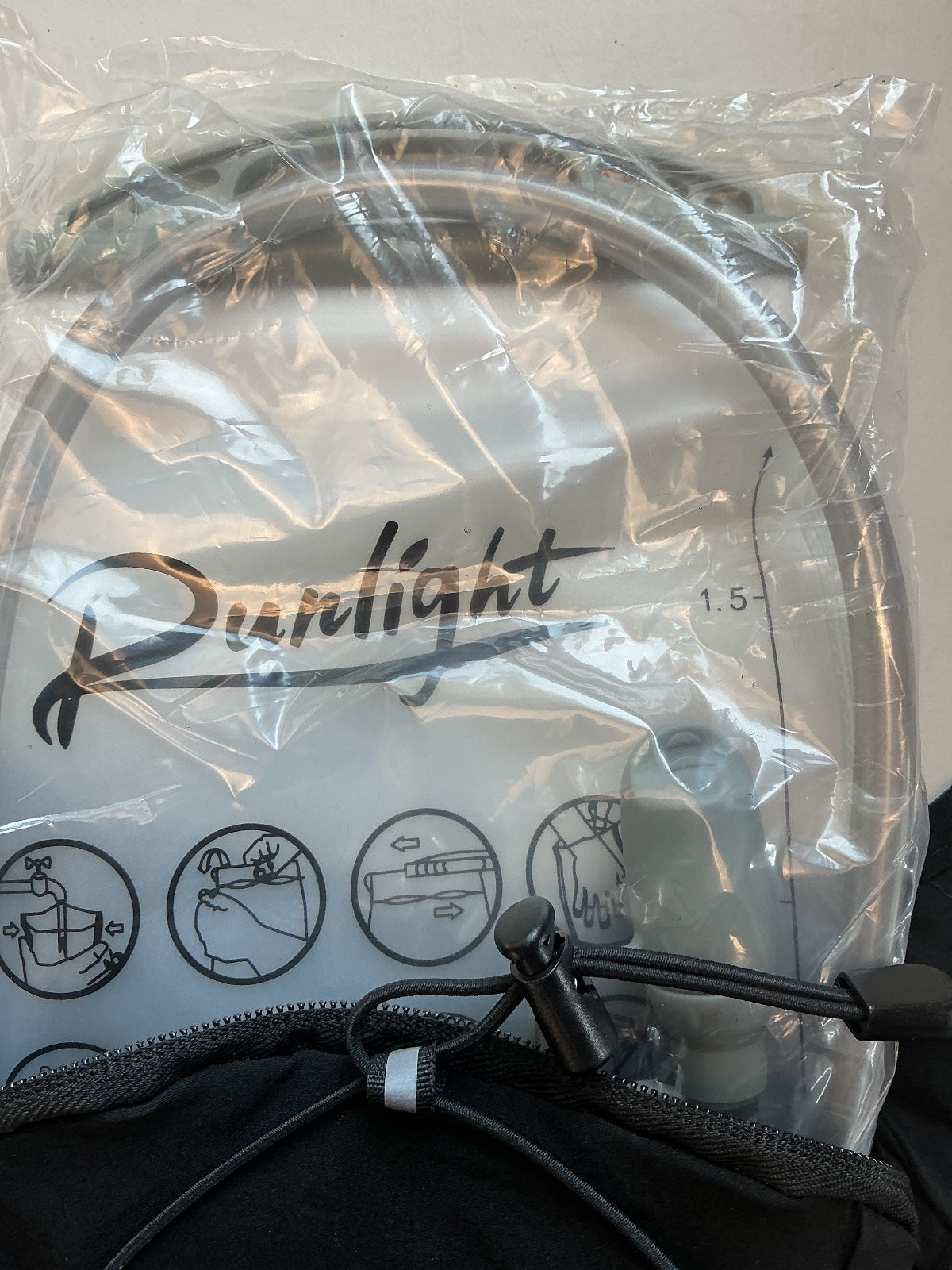 Runlight Hydration Vest Pack Black Size One Size New no tags