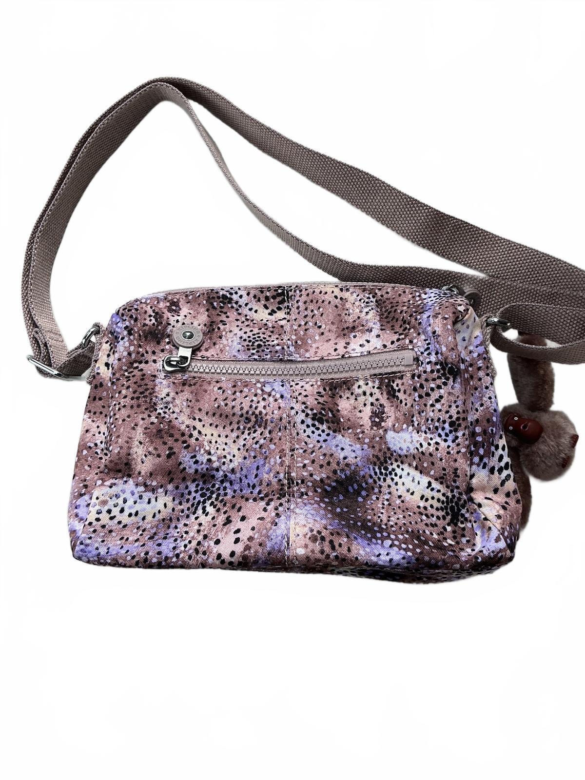 Kipling Wes Crossbody Shoulder Bag Purse Polyester Gleeful Dots NWT