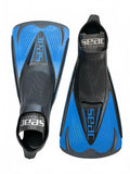 Seac Blue Black Diving Fins Size 38-39 5.5/6.5uk Swim Snorkel Gear