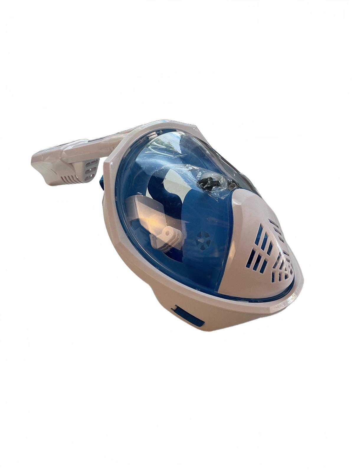 Full Face Snorkel Mask Blue Adjustable Size Adult
