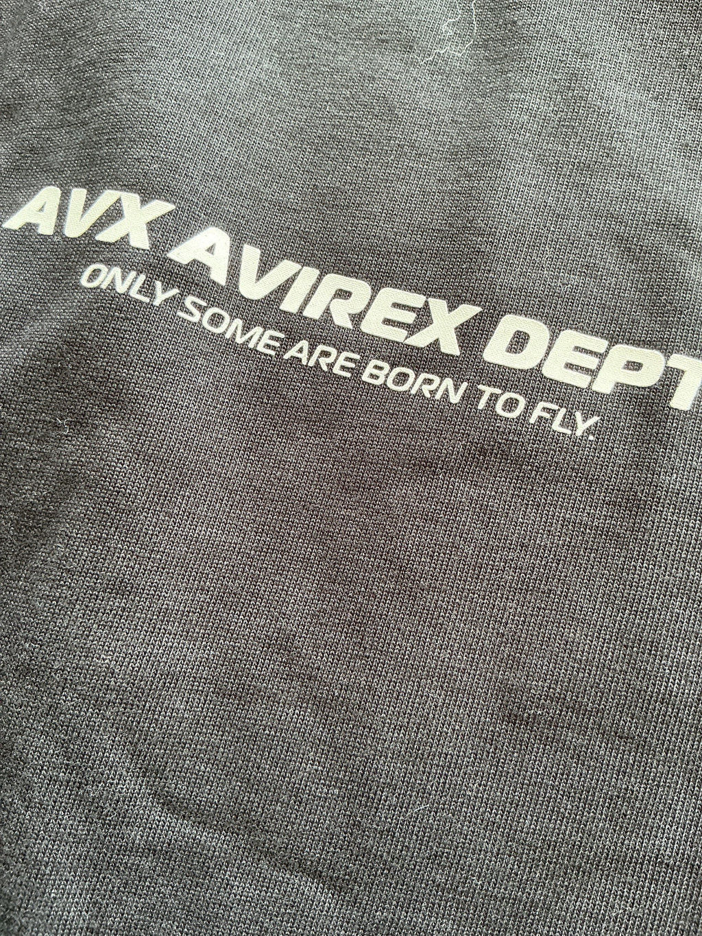 Avirex Dept AVX Black Oversized T-Shirt Size Regular L Casual Streetwear