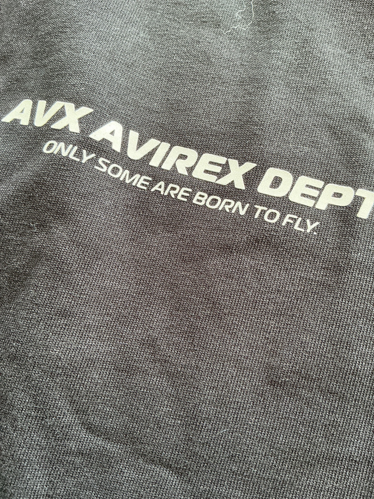 Avirex Dept AVX Black Oversized T-Shirt Size Regular L Casual Streetwear