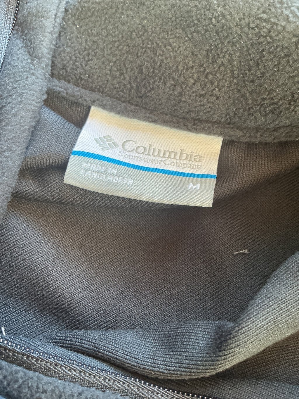 Columbia Klamath Range II Men's M Black Half Zip Fleece Active Fit Pullover