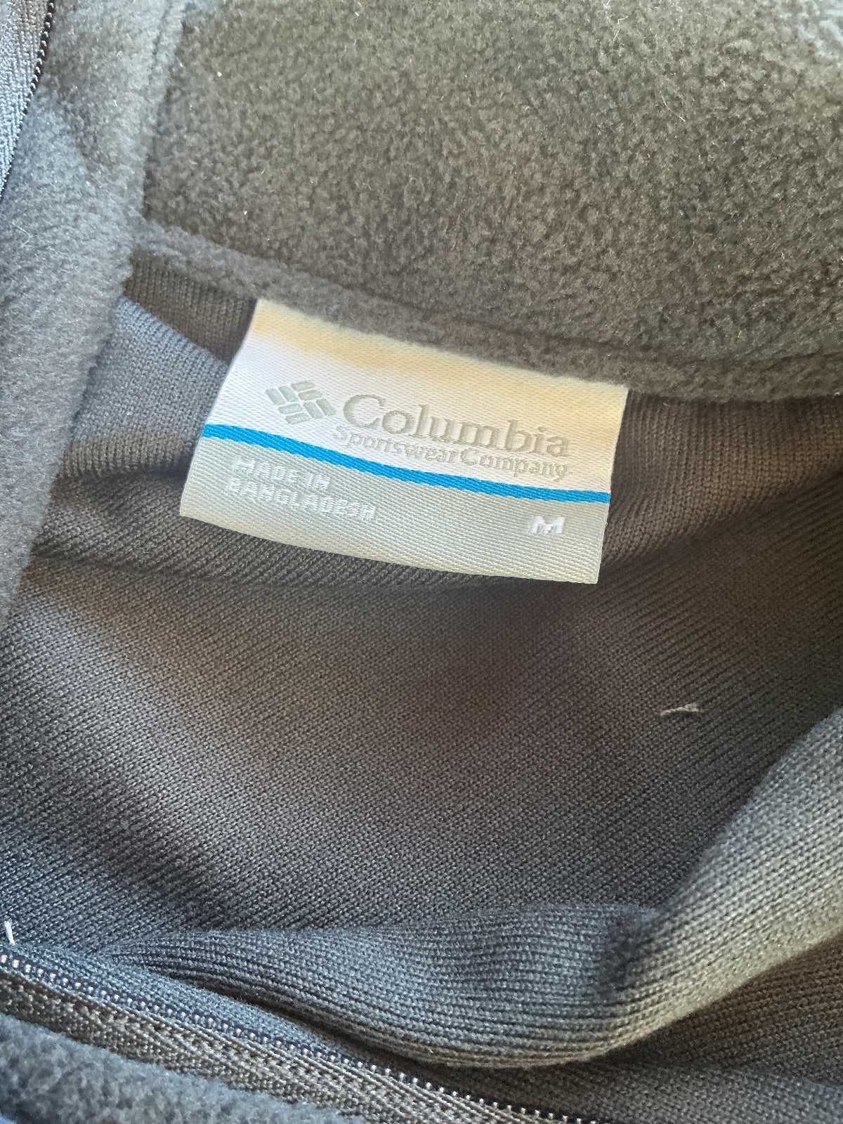 Columbia Klamath Range II Men's M Black Half Zip Fleece Active Fit Pullover