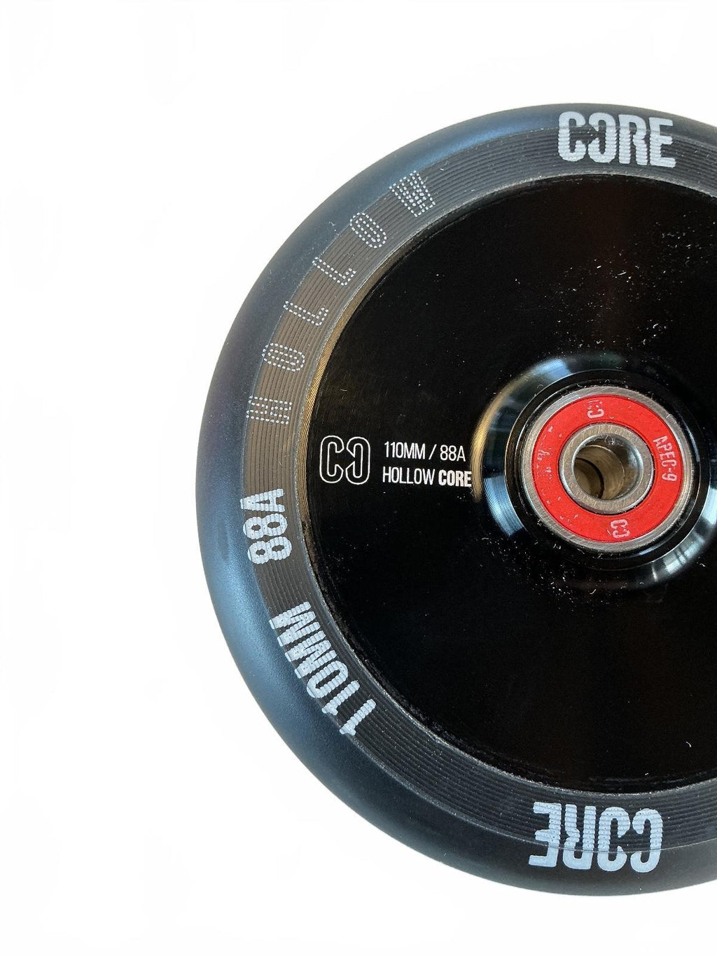 Two Core Hollowcore V2 Wheel Men 110mm Black 88A Hollow Core Skateboard Wheel