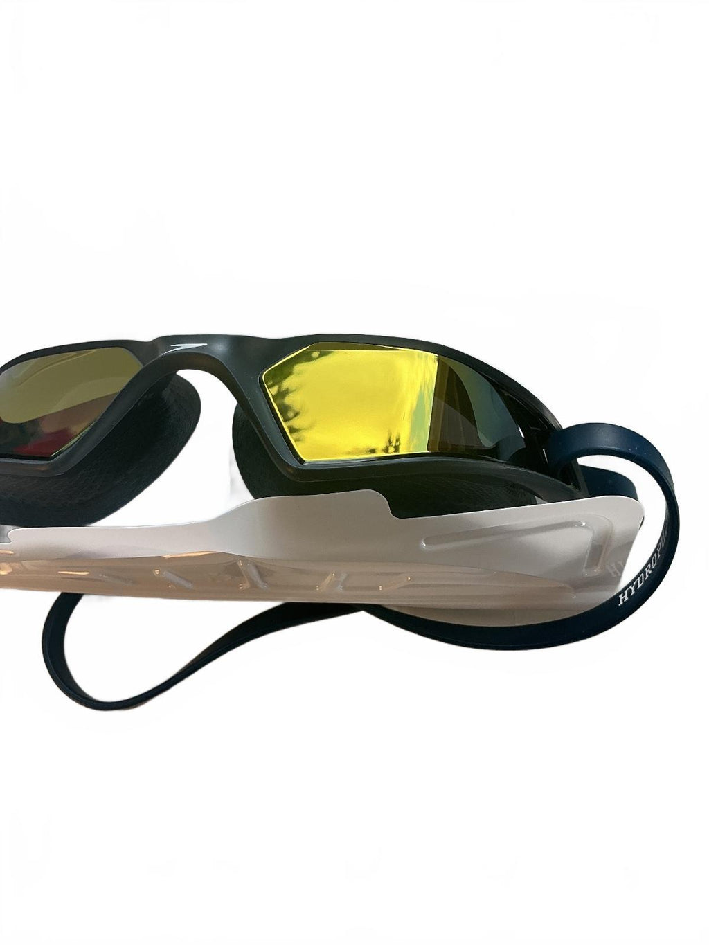 *NEW* Speedo Hydropulse Mirror Fitness Swim Goggles Adult Unisex With Black Cap